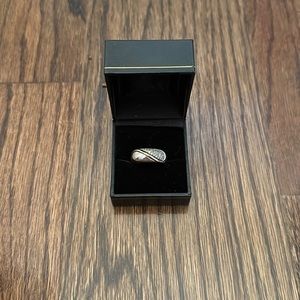 John Atencio 18k Sterling Silver Diamond Ring